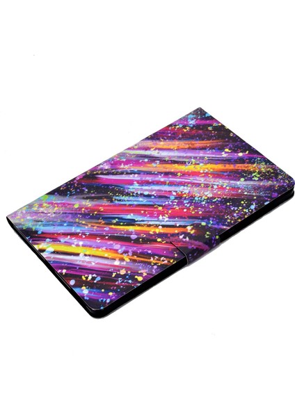 Samsung Galaxy Tab S6 Lite (2024 2022 (2020) Pu Deri Kitap Folyo Desen Baskı Standı Meteor Tablet Kılıfı (Yurt Dışından)