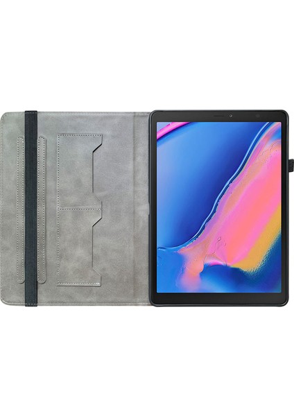 Samsung Galaxy Tab A 8.0 (2019) SM T290 (WI FI) SM T295 (LTE) SM T297 Desen Baskı Flip Kart Tutucu Şakayık Tablet Kılıfı (Yurt Dışından)