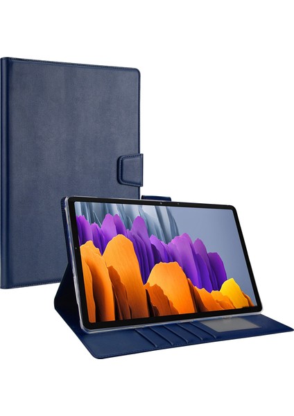 Samsung Galaxy Tab S8 X700 X706 S7 T870 T875 Pu Deri Folyo Flip Standı Cüzdan Manyetik Toka Tablet Kılıfı (Yurt Dışından)