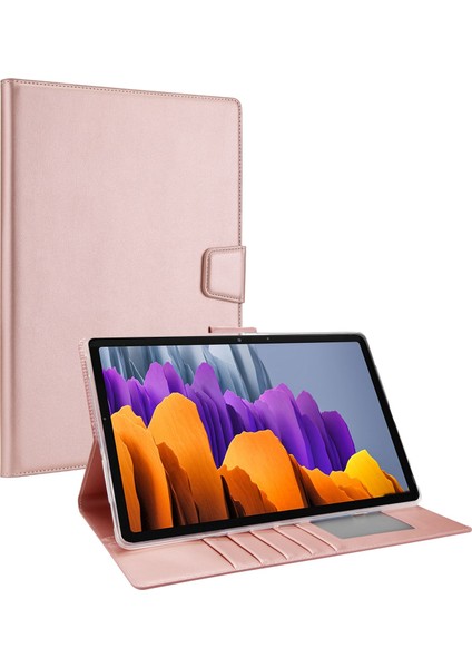 Seashell Digital Samsung Galaxy Tab S8 X700 X706 S7 T870 T875 Pu Deri Folyo Flip Standı Cüzdan Manyetik Toka Tablet Kılıfı (Yurt Dışından)