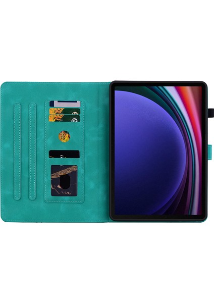 Samsung Galaxy Tab S9 tab S7 tab S8 Pu Deri Tpu Zambak Çiçeği Standı Tablet Kılıfı (Yurt Dışından)