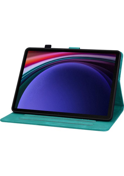 Samsung Galaxy Tab S9 tab S7 tab S8 Pu Deri Tpu Zambak Çiçeği Standı Tablet Kılıfı (Yurt Dışından)