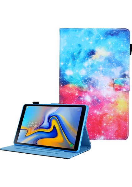 Desen Baskı Deri Samsung Galaxy Tab A7 Lite 8.7 (2021) T220 T225 UNIVERSE Kart Tutucu Standı Tablet Kılıfı (Yurt Dışından)