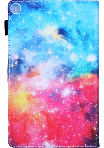 Desen Baskı Deri Samsung Galaxy Tab A7 Lite 8.7 (2021) T220 T225 UNIVERSE Kart Tutucu Standı Tablet Kılıfı (Yurt Dışından)