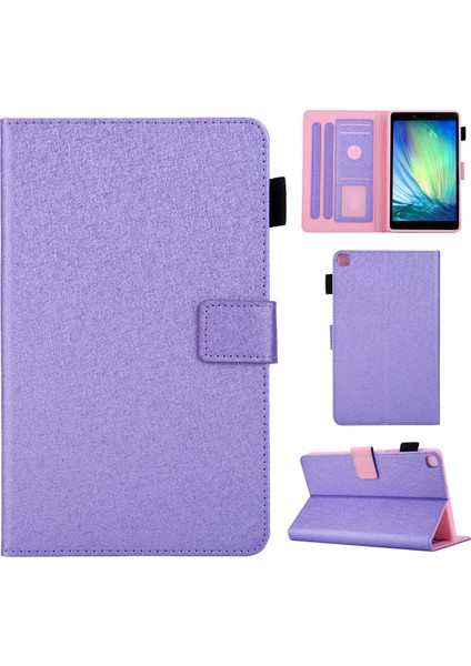 Çizgiler Doku Serin Deri Samsung Galaxy Tab A 8.0 Wi Fi (2019) SM T290 Tablet Kılıfı (Yurt Dışından)