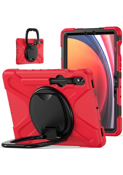 Samsung Galaxy Tab S9 Fe s9 s8 s7 Sert Pc Yumuşak Silikon Dönen Tablet Kılıfı (Yurt Dışından)