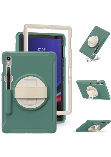 Samsung Galaxy Tab S9 Fe s7 T870 S8 X700 S9 X710 Pc Tpu Kalem Yuvası Zümrüt Tablet Kılıfı (Yurt Dışından)