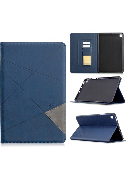 Geometrik Desen Standı Deri Akıllı Samsung Galaxy Tab S6 Lite (2020) P610 P615 (2022 2024) Tablet Kılıfı (Yurt Dışından)