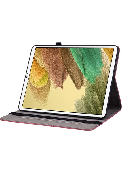 Samsung Galaxy Tab A7 Lite 8.7 Inç Baskılı Pu Deri Katlanabilir Standı Kalem Tutucu Tablet Kılıfı (Yurt Dışından)