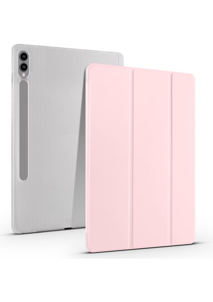Samsung Galaxy Tab S9 Üç Katlı Standı Kalem Yuvası Tablet Kılıfı (Yurt Dışından)