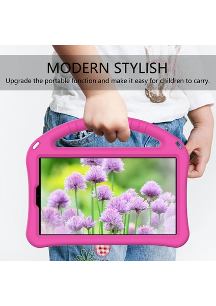 Tekme Standı Eva Samsung Galaxy Tab A7 Lite Rose Tablet Kılıfı (Yurt Dışından)