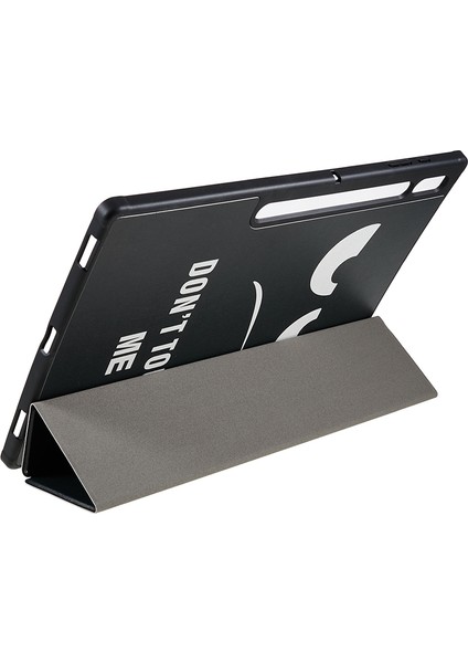 Samsung Galaxy Tab S8 Ultra Üç Katlı Stand Pu Deri Desen Baskı Bana Dokunma Tablet Kılıfı (Yurt Dışından) fırsatları