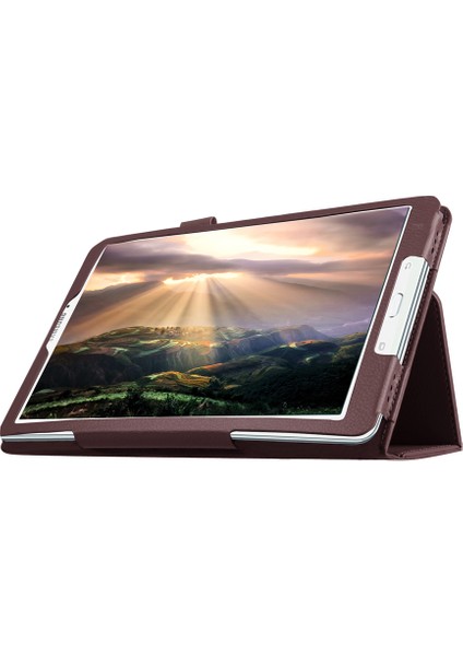 Samsung Galaxy Tab E 9.6 T560 Litchi Deri Deri Koruyucu Tablet Kılıfı (Yurt Dışından)