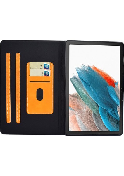 Samsung Galaxy Tab A8 10.5 (2021 2022) SM X205 SM X200 Deri Kart Tutucu Standı Tablet Kılıfı (Yurt Dışından)