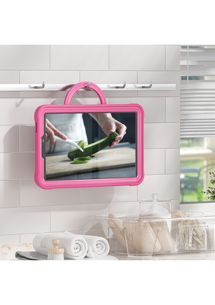 Samsung Galaxy Tab A9 SM X110 X115 X117 Döner Kolu Kavrama Tablet Kılıfı (Yurt Dışından)