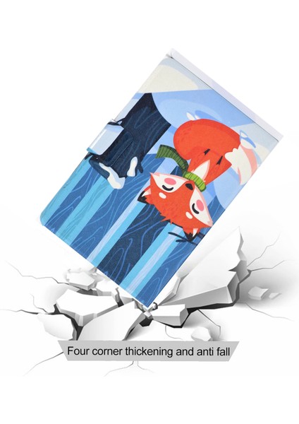 Samsung Galaxy Tab A9 Kart Tutucu Çizilmez Pu Tpu Tilki Tablet Kılıfı (Yurt Dışından) fiyatları