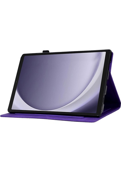 Samsung Galaxy Tab A9 Pu Deri Kart Tutucu Stand Tablet Kılıfı (Yurt Dışından)