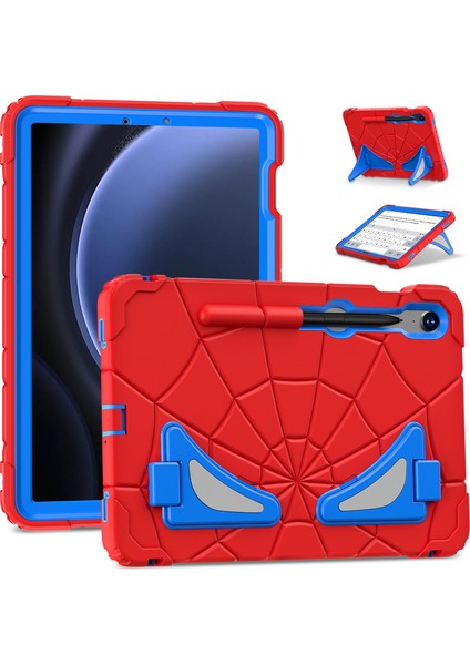 Samsung Galaxy Tab S7 s8 s9 SM X710 S9 Fe Örümcek Web Silikon Pc Sağlam Koruyucu Tablet Kılıfı (Yurt Dışından)