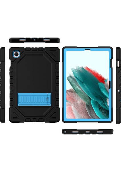 Samsung Galaxy Tab A8 10.5 (2021) A8 10.5 (2022) Kalınlaştırılmış Pc Silikon Korumalı Kickstand Tablet Kılıfı (Yurt Dışından)