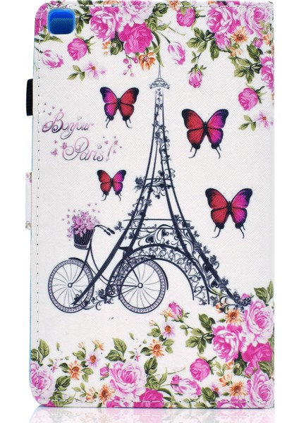 Samsung Galaxy Tab A7 10.4 (2020 2022) T500 EYFEL Kulesi Kart Tutuculu Baskı Derisi Tablet Kılıfı (Yurt Dışından) modelleri