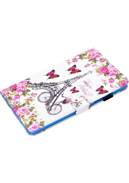 Samsung Galaxy Tab A7 10.4 (2020 2022) T500 EYFEL Kulesi Kart Tutuculu Baskı Derisi Tablet Kılıfı (Yurt Dışından) indirimleri