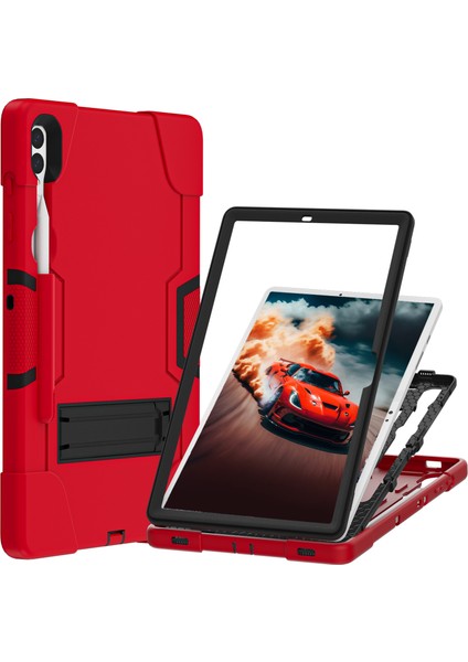 Samsung Galaxy Tab S9 Kick Stand Çift Silikon Pc Tablet Kılıfı (Yurt Dışından) fiyatları