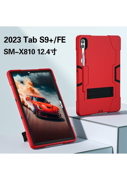 Samsung Galaxy Tab S9 Kick Stand Çift Silikon Pc Tablet Kılıfı (Yurt Dışından) modelleri