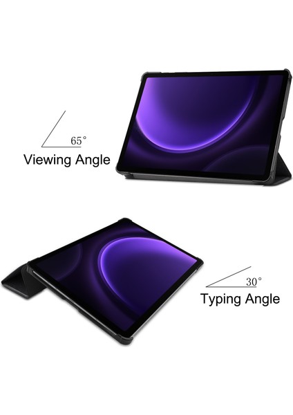 Samsung Galaxy Tab S9 Fe Desen Baskı Üç Katlı Stand Bana Dokunma Tablet Kılıfı (Yurt Dışından)