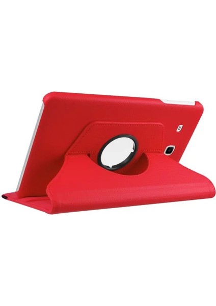 Litchi Tahıl Döner Stand Deri Samsung Galaxy Tab E 9.6 T560 T561 Tablet Kılıfı (Yurt Dışından)