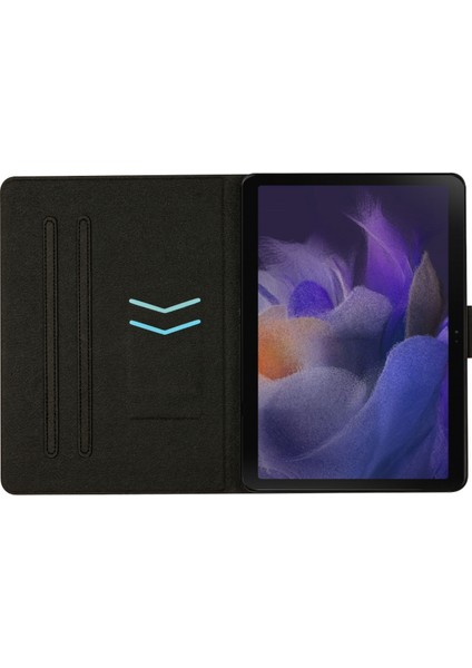 Samsung Galaxy Tab A9 Desenli Folyo Akıllı Pu Deri Tablet Kılıfı (Yurt Dışından)