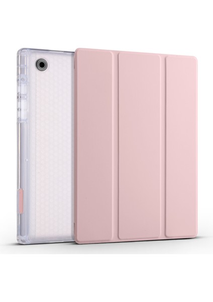 Samsung Galaxy Tab A8 10.5 (2021 2022) Üç Katlı Stand Pu Deri Otomatik Uyandırma uyku Kalem Yuvası Tablet Kılıfı (Yurt Dışından)