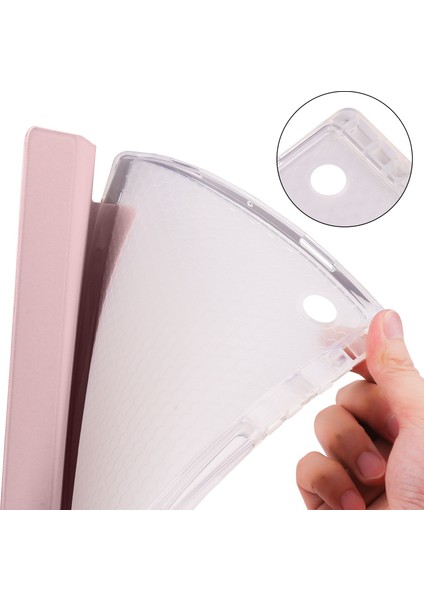 Samsung Galaxy Tab A8 10.5 (2021 2022) Üç Katlı Stand Pu Deri Otomatik Uyandırma uyku Kalem Yuvası Tablet Kılıfı (Yurt Dışından)