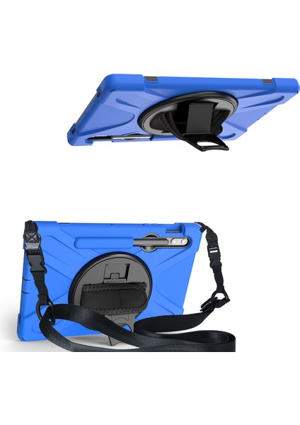 Samsung Galaxy Tab S7 T870 T875 S8 X700 S9 X710 S9 Fe X510 360°DÖNEBILEN Pc Silikon Omuz Askılı Tablet Kılıfı (Yurt Dışından) fiyatları