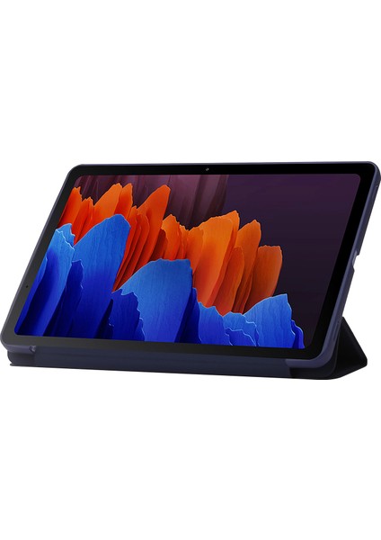 Samsung Galaxy Tab S9 Çizilmez Pu Silikon Üçe Katlanmış Stand Tablet Kılıfı (Yurt Dışından)