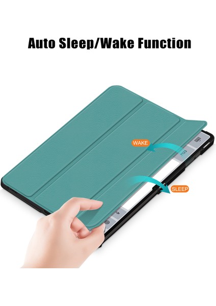 Deri Samsung Galaxy Tab S9 Ultra SM X910 X916B SM X918U Üç Katlı Stand Tablet Kılıfı (Yurt Dışından)
