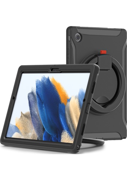Samsung Galaxy Tab A8 10.5 (2021) A8 10.5 (2022) X200 X205 360 Derece Standı Kolu Pc Tpu Hibrit Tablet Kılıfı (Yurt Dışından)