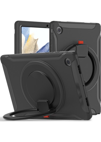 Samsung Galaxy Tab A8 10.5 (2021) A8 10.5 (2022) X200 X205 360 Derece Standı Kolu Pc Tpu Hibrit Tablet Kılıfı (Yurt Dışından)