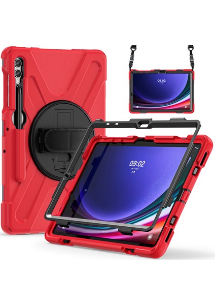 Samsung Galaxy Tab S9 Fe s9 s8 s7 Pc Silikon Sağlam El Bandı omuz Askılı Tablet Kılıfı (Yurt Dışından) fiyatları