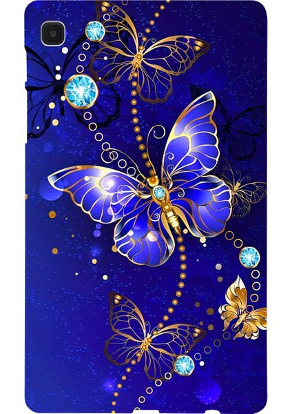 Samsung Galaxy Tab A7 Lite 8.7 Inç Tpu Desen Baskı İnce Koruyucu Tablet Kılıfı (Yurt Dışından)