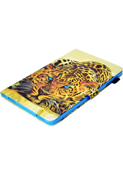 Samsung Galaxy Tab A 10.1 (T580 T585) Anti Drop Deri Dikişli Manyetik Kapatma Standı Kart Yuvaları Tablet Kılıfı (Yurt Dışından)