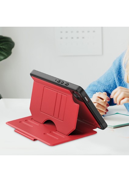 Samsung Galaxy Tab A9 SM X210 X216 X218 5 Seviyeli Stand Kalem Yuvası Tablet Kılıfı (Yurt Dışından)