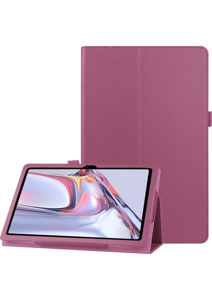 Samsung Galaxy Tab A7 10.4 (2022 2020) Stand Telefon Litchi Dokulu Deri Tablet Kılıfı (Yurt Dışından)