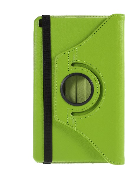 Litchi Doku Pu Deri Koruyucu Samsung Galaxy Tab A 8.0 Wi Fi (2019) T290 LTE T295 YEŞIL Tablet Kılıfı (Yurt Dışından)