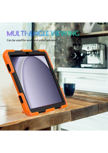 Samsung Galaxy Tab A9 SM X110 SM X115 Pc Silikon Düşme Önleyici Toz Geçirmez Tablet Kılıfı (Yurt Dışından)