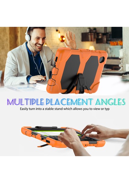 Samsung Galaxy Tab A9 SM X110 SM X115 Pc Silikon Düşme Önleyici Toz Geçirmez Tablet Kılıfı (Yurt Dışından)