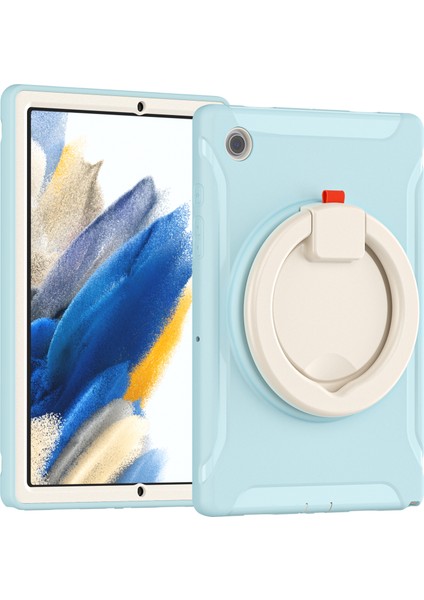 Samsung Galaxy Tab A8 10.5 (2021) A8 10.5 (2022) X200 X205 360 Derece Standı Kolu Pc Tpu Hibrit Buz Tablet Kılıfı (Yurt Dışından)