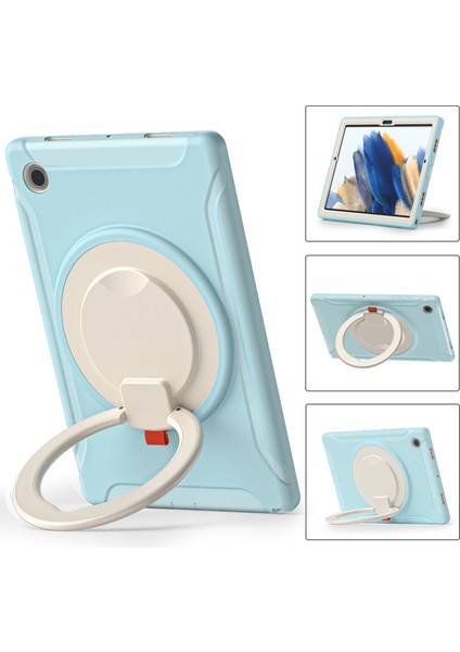 Samsung Galaxy Tab A8 10.5 (2021) A8 10.5 (2022) X200 X205 360 Derece Standı Kolu Pc Tpu Hibrit Buz Tablet Kılıfı (Yurt Dışından)