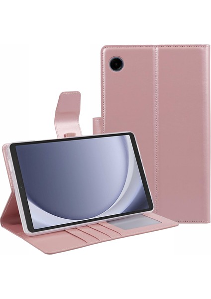 Samsung Galaxy Tab A9 Manyetik Deri Folyo Flip Tablet Kılıfı (Yurt Dışından)