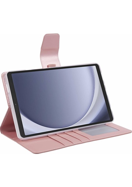 Samsung Galaxy Tab A9 Manyetik Deri Folyo Flip Tablet Kılıfı (Yurt Dışından)