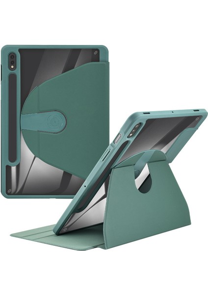 Samsung Galaxy Tab S9 tab S9 Fe Pc Tpu Pu Deri Standlı Tablet Kılıfı (Yurt Dışından)
